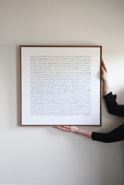 1,139 People I’ve Met | 24”x24” | Open Edition Print